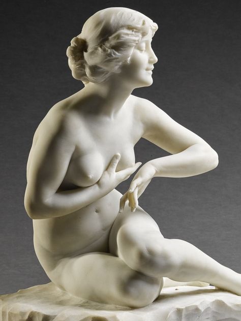 ANTONIO FRILLI | FEMALE NUDE | 19th and 20th Century Sculpture | Sculpture | Sotheby's Statue Poses, Female Statues, Classical Sculptures, Aphrodite Statue, Nude Statue, Moodboard Art, Female Statue, Female Sculpture, Woman Sculpture