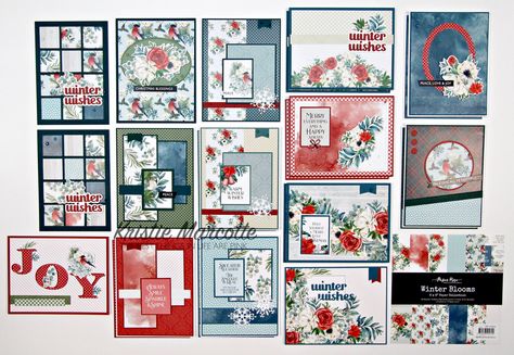 Winter Blooms, Kristie Marcotte, Winter Paper, Rose Sketch, Rosé Christmas, Studio Cards, Christmas Sentiments, Snowflake Cards, Christmas And Winter