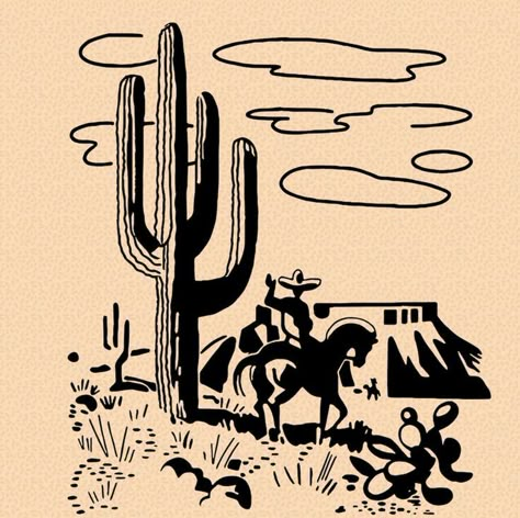 Western Logo, Woodcut Illustration, Western Prints, Horse Logo, Farm Art, Illustration Art Drawing, Cowboy Art, Cactus Art, Sun Art