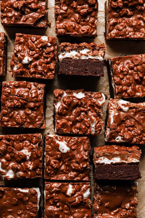 Peanut Butter Substitute, Marshmallow Brownies, Brown Eyed Baker, Marshmallow Bars, Brownie Bars, Brownie Toppings, Recipes With Marshmallows, Delicious Brownies, Chocolate Marshmallows