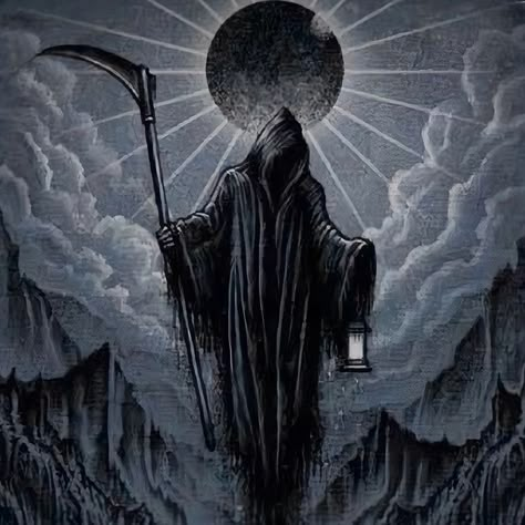 Biblical Aesthetic, Reaper Drawing, Reaper Art, Grim Reaper Art, The Grim Reaper, Graphic Poster Art, The Revenant, Beautiful Dark Art, Mystical Creatures