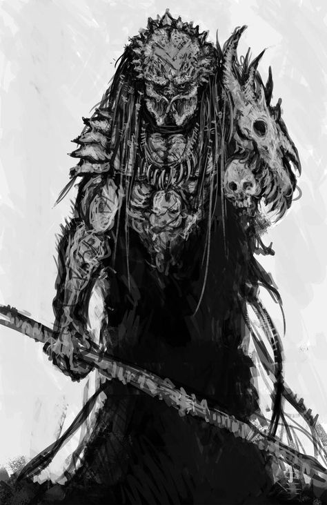 Yautja Fanart, Female Predator, Old Hunter, Predator Yautja, Predator Artwork, Predator Alien Art, Predator Movie, The Predator, Alien Concept