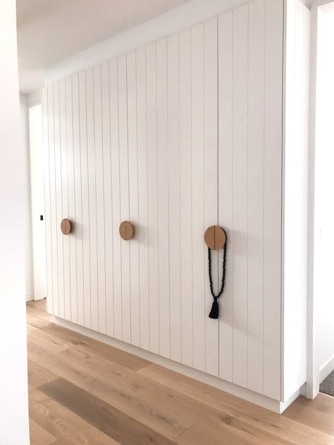 19w lower loft — we are kin interiors Puertas De Closet Ideas, Linen Closet Door Ideas, Hallway Cupboards, Built In Wardrobes, Bedroom Built In Wardrobe, Bedroom Cupboard, Wardrobe Door Designs, Linen Cupboard, Wardrobe Interior Design