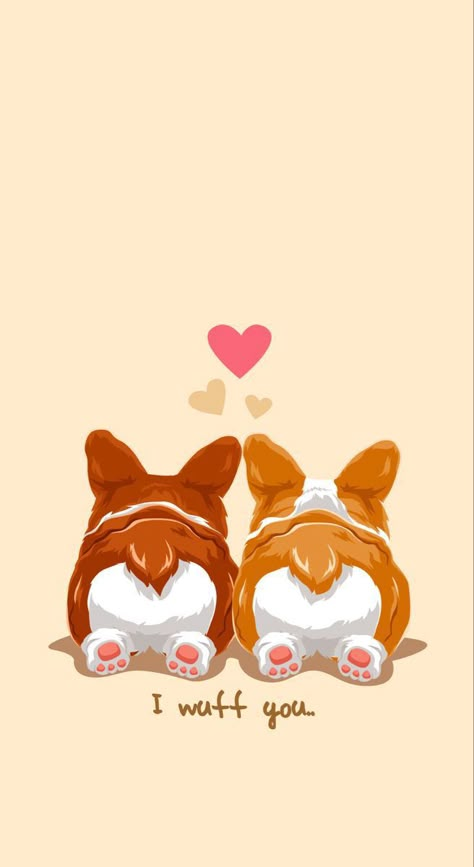 Corgi Wallpaper, Corgi Cartoon, Corgi Drawing, Colorful Hairstyles, Corgi Art, Corgi Puppies, Corgi Pictures, Cute Kawaii Animals, 강아지 그림