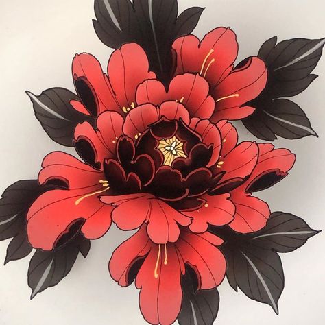 𝑁𝐼𝐶𝐾.𝑇𝐴𝑇𝑇𝑂𝑂𝑆 on Instagram: “PEONY” Japanese Peony Tattoo, Peony Flower Tattoos, Flor Tattoo, Japanese Flower Tattoo, Kunst Tattoos, Irezumi Tattoos, Peonies Tattoo, Japanese Sleeve Tattoos, Japanese Sleeve