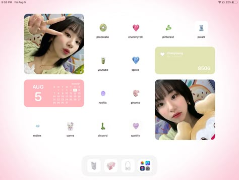 Stayc Ipad Wallpaper, Ipad Twice Wallpaper, Ipad Layout Ios 16, K Pop Wallpaper Aesthetic Ipad, Ipad Wallpaper And Widgets Ideas, Aesthetic Wallpaper Ipad Ideas, Ios Theme Ipad, Ipad Widgets Aesthetic Kpop, Cute Ipad Widget Ideas