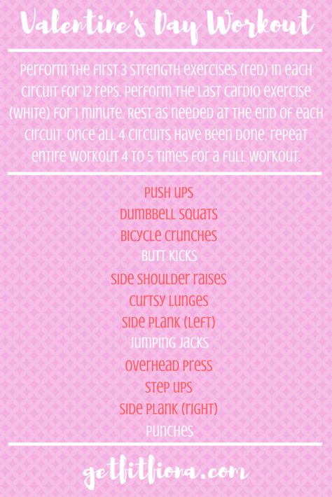 Valentines Workout, Circuit Workouts, Strength Workouts, Dumbbell Squat, Pe Class, Holiday Workout, Couples Yoga, Circuit Ideas, Exercise Ideas