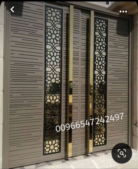 Main Door Design Entrance Iron, Front Gate Design Modern, Steel Main Gate Design, Modern Iron Gate Designs, Modern Front Gate Design, House Front Gate, Pagar Modern, Latest Gate Design, Iron Main Gate Design