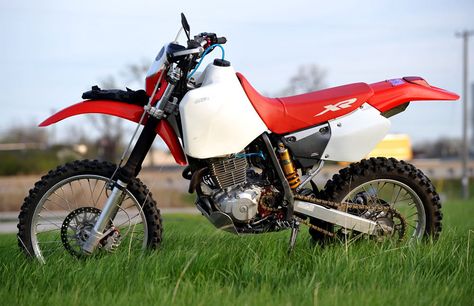 For Sale: Adventure Honda XR400 in Wisconsin - Expedition Portal Honda Xr400, Expedition Portal, Character Pictures, Cartoon Character Pictures, Honda Motorcycles, Dirt Bikes, My Ride, White Tank, Cartoon Character