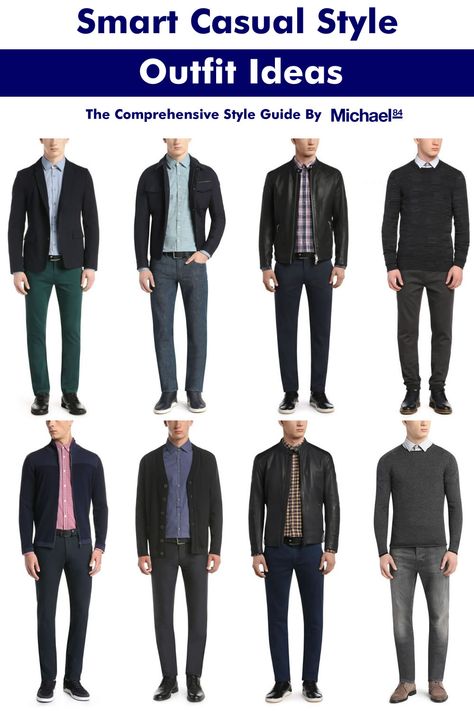 Men's Smart Casual Style, Casual Dress Outfit For Work, Mens Style Guide Casual, Men's Smart Casual Outfit, Smart Guy Outfits, Smart Casual Men Outfit Jeans, Winter Business Casual Outfits Men, Smart Casual Man Outfits, Smart Casual Menswear Outfits