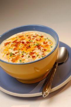 Loaded Baked Potato Soup Recipe, Baked Potato Soup Recipe, Loaded Baked Potato, Loaded Baked Potato Soup, Diner Recept, Baked Potato Soup, Loaded Baked Potatoes, Potato Soup Recipe, God Mat