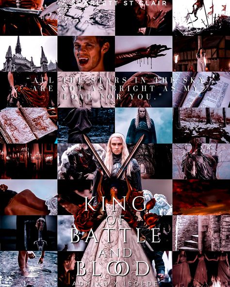 King Of Flesh And Bone Fanart, Sorin And Scarlett, Scarlett St Clair Fanart, Adrian X Isolde Fanart, The King Of Battle And Blood Fan Art, King Of Battle And Blood Book Aesthetic, Isolde And Adrian Fan Art, Adrian X Isolde, Adrian And Isolde Fanart