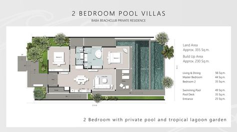 Singlex Elevation, Resort Villa Plan, Pool Villa Plan, Pool Villa Design, Villa Floorplan, Minimal Architecture House, Resort Layout, Villa Layout, Hotel Room Plan