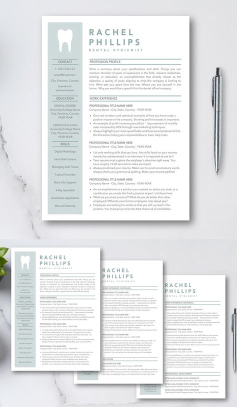 Dentist Hygienist Resume Dental CV Dentist Resume, Dental Hygienist Resume, Letter Graphic Design, Dentist Hygienist, Sorority Resume, Cv Template Download, Dental Posts, Resume Cover Letter Template, Modern Cv Template