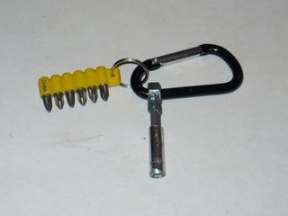 Build a D-Ring Bit Driver : 4 Steps (with Pictures) - Instructables Survivor Kit, Survival Card, Diy Keyring, Edc Gadgets, Tool Room, Survival Supplies, Hand Tool Kit, Steel Fabrication, Tool Pouch