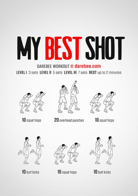 My Best Shot Workout Darbee Workout, Darebee Workout, Hero Workouts, Army Workout, Workouts Cardio, Workout Men, Warrior Workout, Leg Workout At Home, Strength Exercises