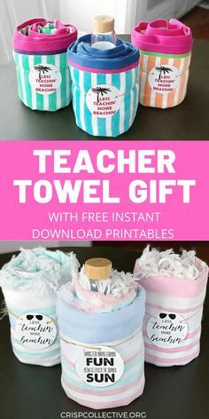 Teacher End Of Year, Appreciation Gifts Diy, Teacher Appreciation Gifts Diy, Cute Teacher Gifts, Teachers Diy, Presents For Teachers, Classroom Gifts, Class Gift, School Teacher Gifts