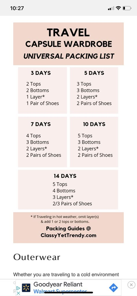 Travel Packing Checklist, Travel Life Hacks, Travel Packing Tips, Packing Clothes, Packing Guide, Travel Capsule Wardrobe, Travel Capsule, Travel Clothes, Vacation Packing