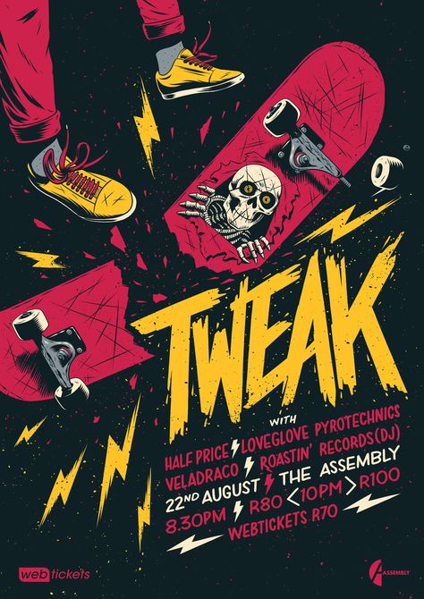 Classic Hand Drawn Tweak Event Poster Example - Venngage Poster Examples Halloween Event Poster, Online Poster Maker, Event Poster Design Inspiration, Poster Images, Grunge Posters, Event Posters, Marketing Poster, Event Poster Design, Poster Design Inspiration