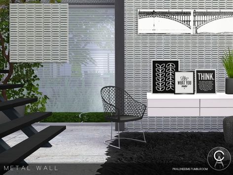 Modern Floral Wallpaper, Striped Walls, Sims Community, Electronic Art, Concrete Wall, Free Sites, The Sims Resource, Sims Resource, Modern Floral