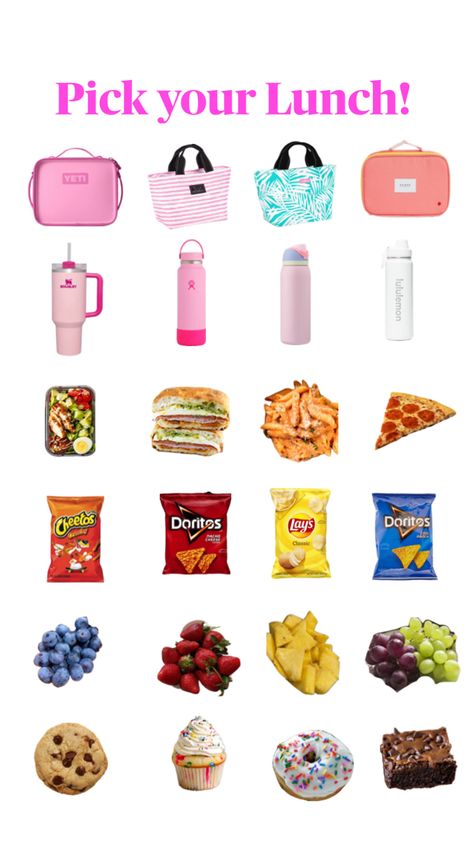 🩷🎀⚡️ Things To Bring For Lunch To School, Things To Pack For Lunch Back To School, Snacks To Keep In Your Locker, Things To Pack For School Lunch, Make Your Lunch, Pack Your Lunch, What To Pack For School Lunch, Field Trip Lunch Ideas, Field Trip Lunch