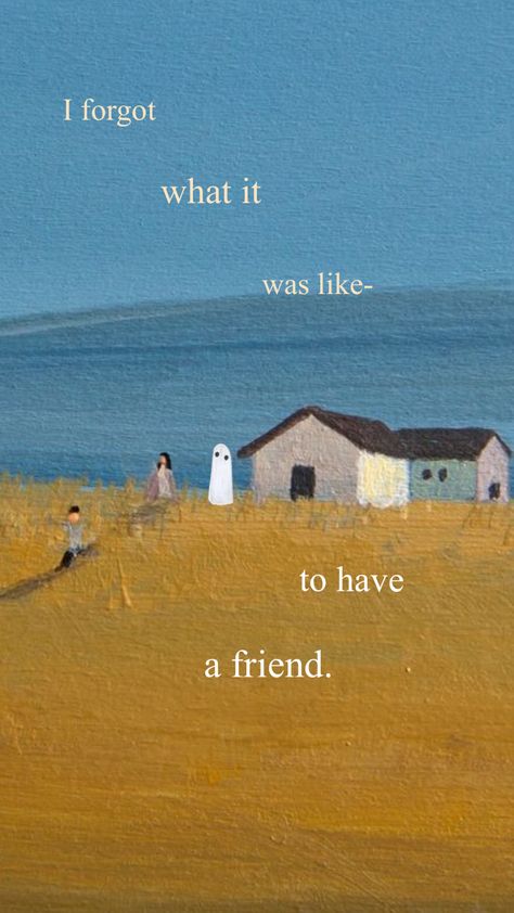 Unsent Letters Aesthetic, Strange Art Aesthetic, Be Real Wallpaper, Friendship Aesthetic Art, Friends Vintage Aesthetic, Moodboard Painting, Friendship Painting, Poem Painting, Friendship Paintings