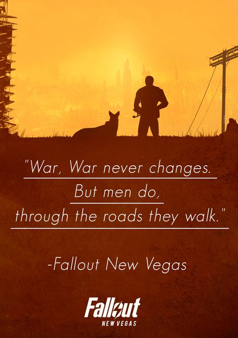 Fallout Quotes, Vegas Quotes, Fallout Wallpaper, Fallout Posters, Video Game Quotes, Fallout Cosplay, Fallout Concept Art, Words Beautiful, New Vegas