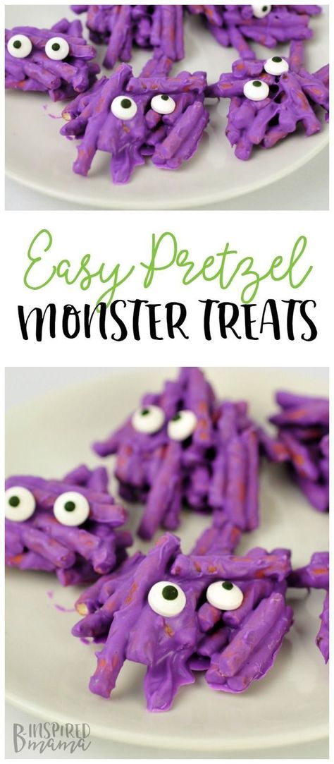 Easy Preschool Snacks, Class Halloween Party, Homemade Halloween Treats, Pasteles Halloween, Scooby Doo Birthday Party, Monster Treats, Monster Birthday Party, Kids Treats, Halloween Class Party