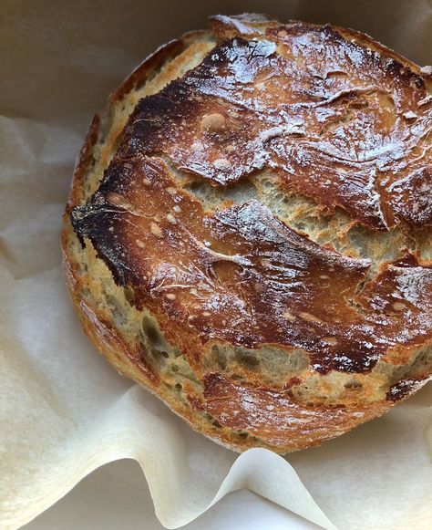 MOON BREAD (New York Times Bread) Moon Bread Recipe, Moon Bread, Soup Bread, Dark Chocolate Truffles, Bread Ingredients, Bread Box, No Knead, Under The Moon, All Purpose Flour