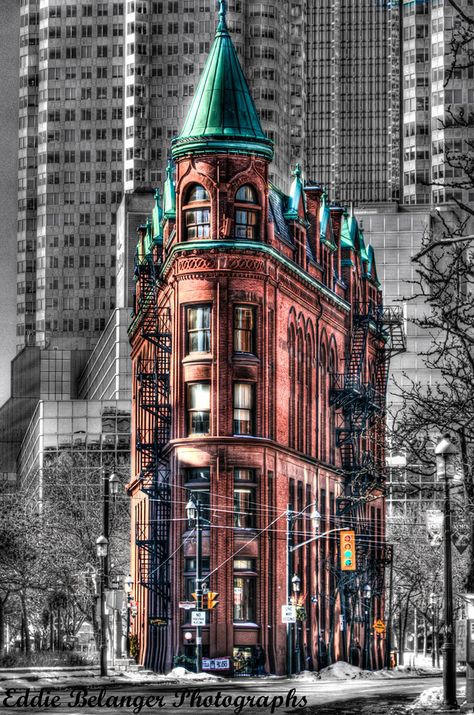 Toronto City, Toronto Travel, Flatiron Building, Canadian Travel, Entertainment District, Toronto Ontario Canada, O Canada, Interesting Buildings, Hdr Photography