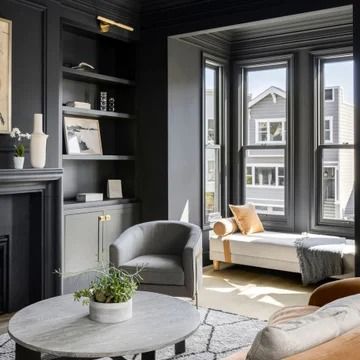 75 Victorian Home Design | Houzz Ideas You'll Love - September, 2024 | Houzz Modern Victorian Design, Victorian Home Design, Modern Victorian Interior Design, Modern Victorian Interiors, Victorian Interior Design, Victorian Interior, Gothic Revival, Modern Victorian, Victorian Home