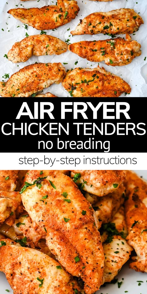 Best Air Fryer Chicken, Air Fryer Recipes Chicken Tenders, Air Fried Chicken Tenders, Air Fryer Chicken Tenders, Chicken Tenderloin, Fried Chicken Tenders, Chicken Tenderloin Recipes, Baked Chicken Tenders, Best Air Fryer