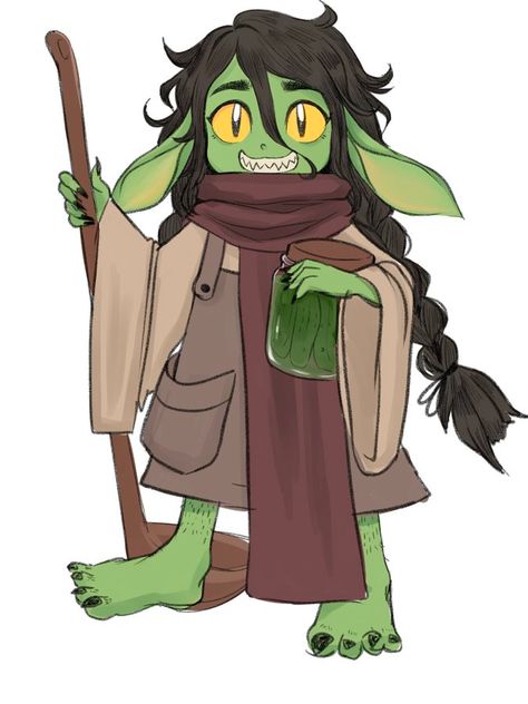 Goblin Cleric, Goblin Character Design, Cute Goblin, Female Goblin, Goblin Character, Goblin Girl, Art Core, Goblin Art, Dnd Character Art