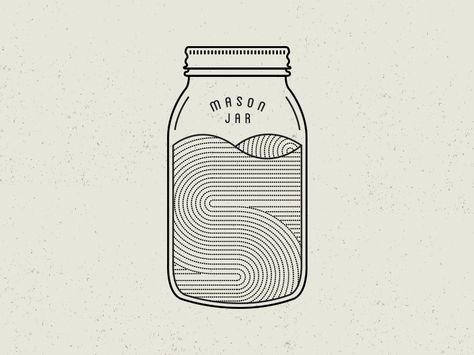 jar Jar Drawing, Big Jar, Jar Design, Graphic Design Agency, Design Tattoo, Wireframe, Small Tattoo, 로고 디자인, Visual Design