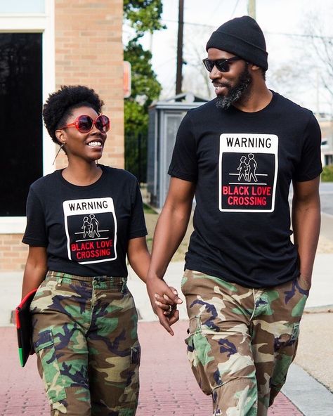 Couple Shirts Relationships, Cloth Branding, Couples Matching Outfits Swag, American Couple, Cute Couple Shirts, Matching Tshirts, 36th Birthday, Couples Shirts, Black Couple