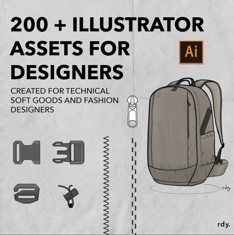 Created for soft goods and fashion designers Tech Drawing, Adobe Illustrator Brushes, Camouflage Backpack, Heads Together, Adobe Illustrator Design, Photoshop Brushes Free, Shoe Sketches, Illustrator Brushes, Technical Illustration