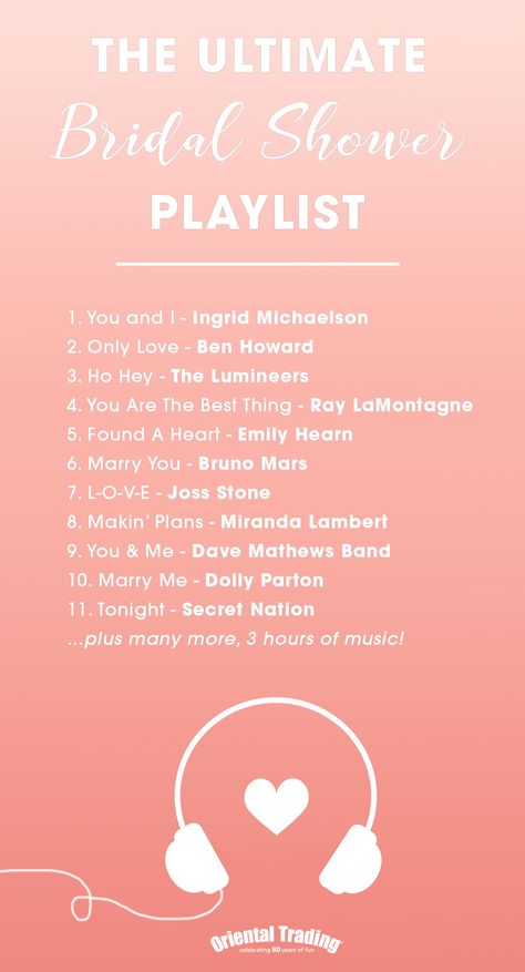 The ultimate bridal shower playlist and it's free to listen to! Bridal Shower Playlist, Bachelorette Playlist Songs, Bachelorette Playlist, Bridal Shower Music Playlist, Taylor Swift Wedding Playlist, Wedding Day Playlist Getting Ready, Baby Shower Playlist, Shower Playlist, Baby Shower Songs