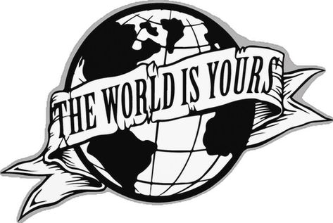 World Is Yours Tattoo, The World Is Yours Tattoo, Scarface The World Is Yours, Godfather Tattoo, Gangsta Tattoos, Money Tattoo, Lettering Tattoo, Tattoo Stencil Outline, Tattoo Design Book