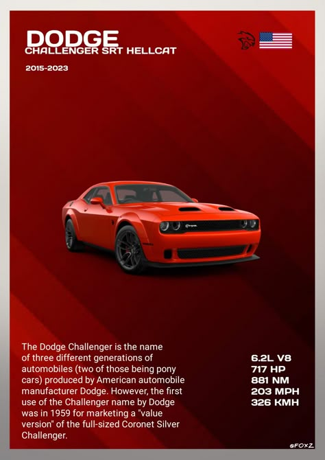 Famous Ads, Mustang Bullitt, Dodge Challenger Hellcat, Car Facts, Dropped Trucks, Dodge Challenger Srt Hellcat, Super Fast Cars, Hellcat Challenger, Lux Cars