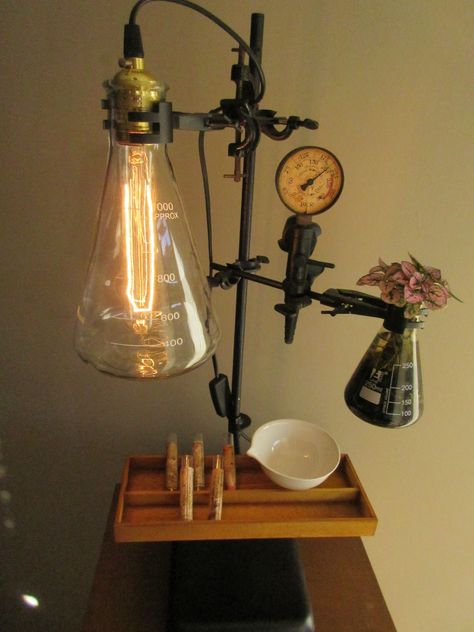 Vintage Laboratory Aesthetic, Eccentric Bedroom, Laboratory Design, Fragrance Lab, Crystal Room, Steampunk Industrial, Chemistry Labs, Woodworking Hand Tools, Bedroom Aesthetic