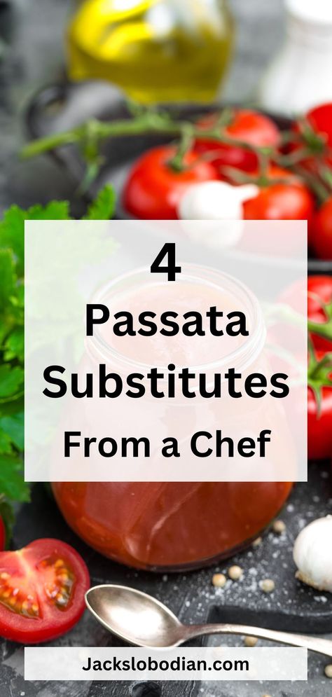 Passata is a smooth and uncooked tomato puree that is a common ingredient in many Italian dishes. It has a rich tomato flavor and smooth texture. If you are unable to find passata, there are several viable substitutes that can work just as well in your recipes. Tomato Substitutions, Tomato Passata Recipe, Passata Recipes, Beef Yakisoba, Light Pasta Sauce, Vegan Chow Mein, Tomato Passata, Fresh Tomato Soup, Light Pasta