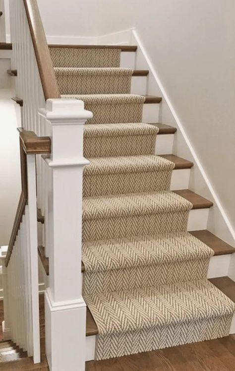 Pillar Kitchen, Taupe Carpet, Staircase Runners, Herringbone Stair Runner, Runner For Stairs, Herringbone Carpet, Gray Stair Runner, Staircase Carpet, Stairs Runner