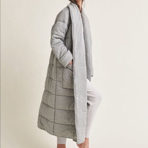 Long quilted coat