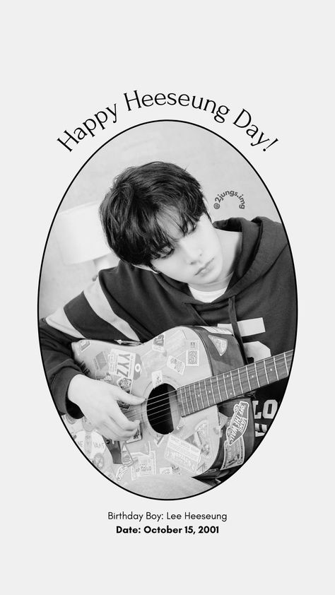 Heeseung Birthday Edit, Heeseung Birthday, Birthday Edit, Birthday Post Instagram, Pop Posters, Birthday Dates, Bts Wallpaper Lyrics, Birthday Posts, Kpop Posters