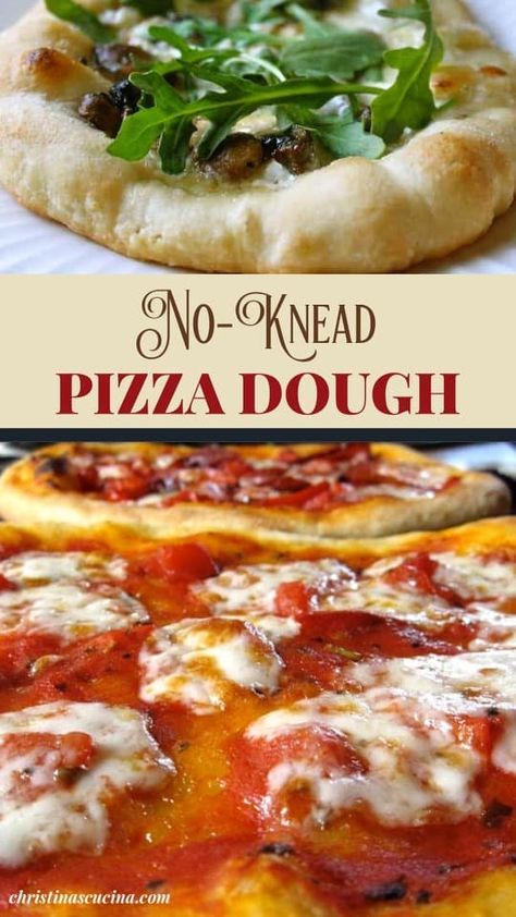 No Knead Pizza Dough Recipe, Soft Pizza Dough Recipe, Soft Pizza Dough, No Knead Pizza Dough, Pizza Dough Recipes, Knead Bread Recipe, Pizza Sauce Recipe, Tasty Healthy Recipes, Knead Bread