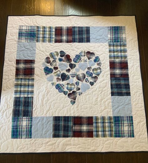 Heart Quilt Pattern, Memory Blanket, Memory Quilts, Keepsake Quilting, Wedding Quilt, Tshirt Quilt, Memory Crafts, Memory Pillows, Memory Quilt