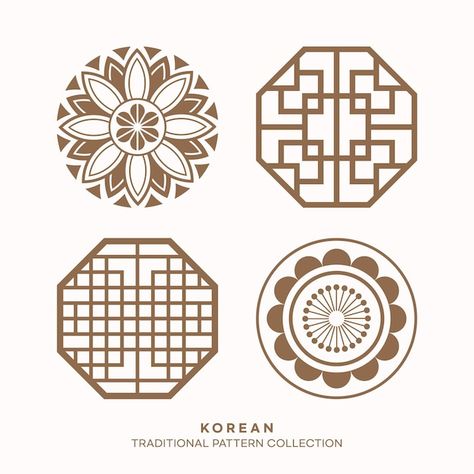 Vector vector korean traditional pattern... | Premium Vector #Freepik #vector #geometric-circle #shapes-background #korean-pattern #geometric-background Traditional Pattern Design, Korean Pattern, Shapes Background, Vector Art Design, Korean Design, Traditional Pattern, Traditional Korean, Geometric Circle, Circular Pattern