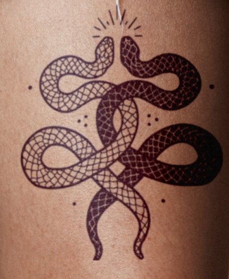 12 Amazing Yin Yang Snake Tattoo Designs Cute Foot Tattoos, Two Snakes, Create Your Own Tattoo, Yin Yang Tattoos, Inkbox Tattoo, Snake Tattoo Design, Tattoo Signs, Tattoos Skull, Spiritual Tattoos