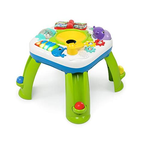 Amazon.com : Bright Starts Having a Ball Get Rollin' Activity Table : Baby Baby Activity Table, Ball Activity, Hippo Toy, Baby Activity Center, Baby Activity, Elephant Toy, Bright Starts, Baby Einstein, Boy Toys