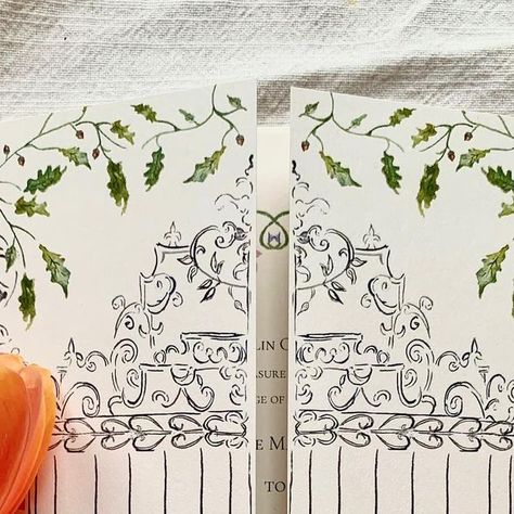 Hanya Carter on Instagram: "One of my favourite projects this year was this gatefold wedding invitation complete with wildflower meadow and oak leaves." Gatefold Invitation, Stationary Inspiration, Wildflower Meadow, Oak Leaves, Wedding 2024, Going To The Chapel, Wedding Invite, In The Middle, Wedding Styles